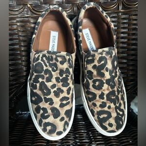 Steve Madden Animal Print Slip-On Sneakers
